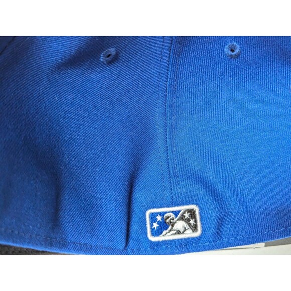 New Era Blue Rancho Cucamonga Quakes Marvel x Minor League 59FIFTY Fitted Sz 8" - Picture 4 of 5